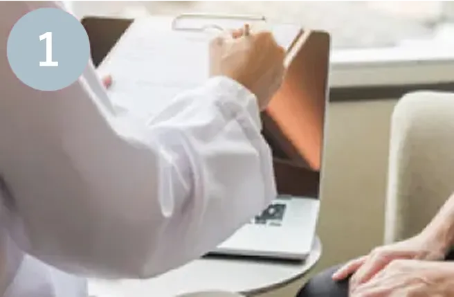 医師によるカウンセリング