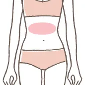 お腹（上部）の施術イメージ